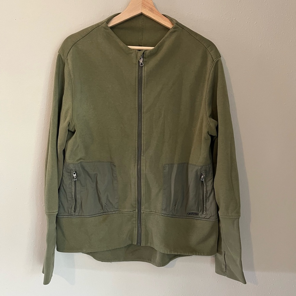 Oakley Green Front Zip Up Jacket